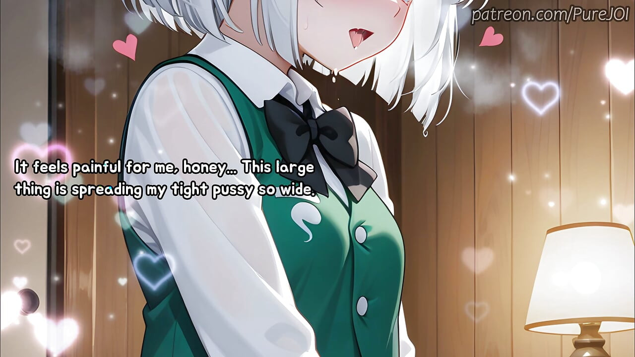Horny Youmu οργανώνει ένα υπέροχο τρίο με τη Reisen (Sex JOI)