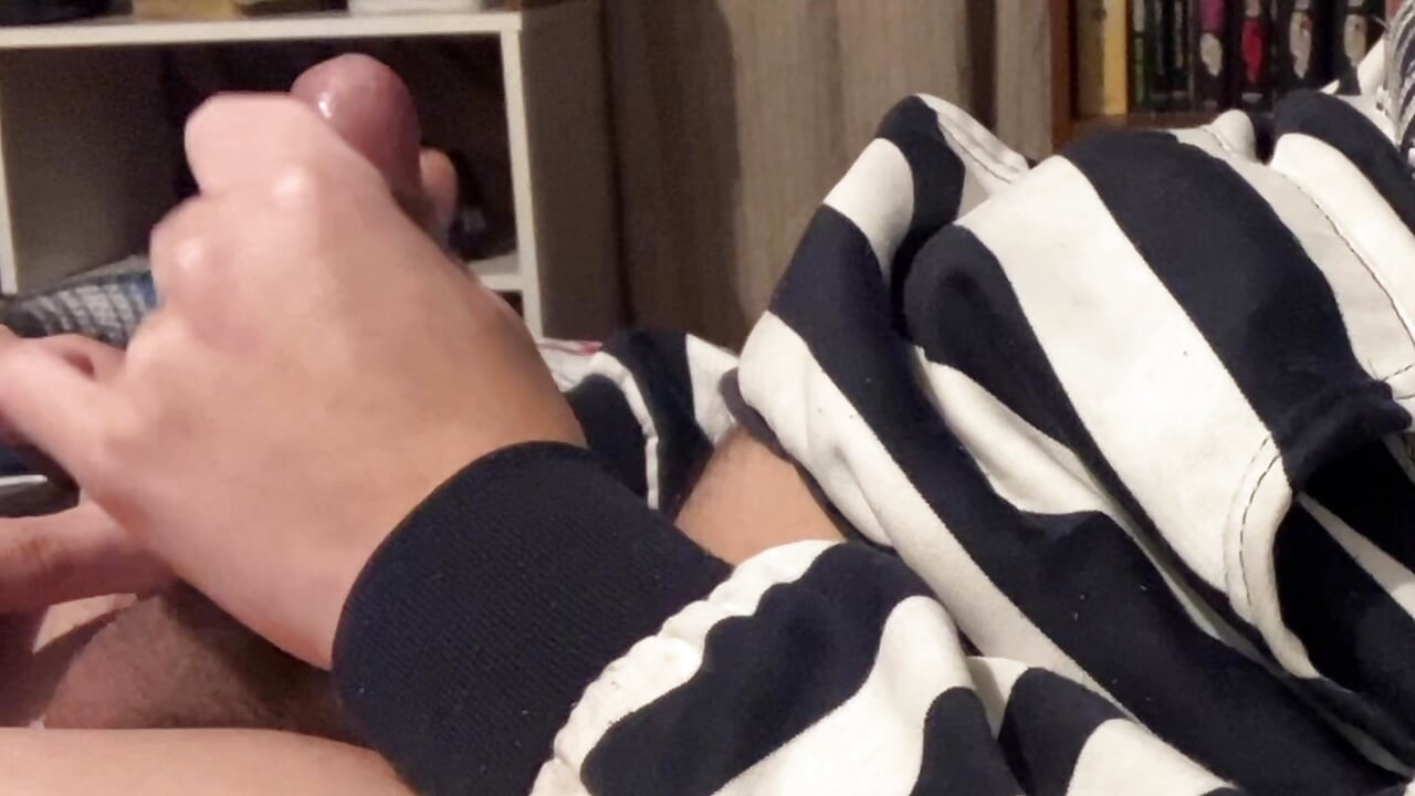 long edging session dripping precum and a thick laod
