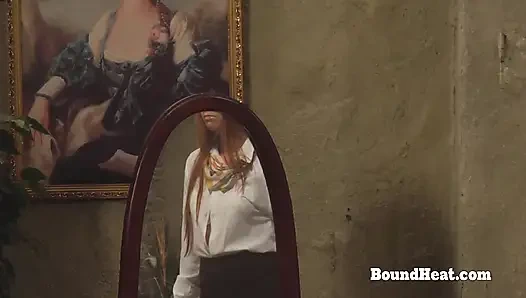 Busty Lesbian Slave Moaning And Orgasming With Naughty Madame