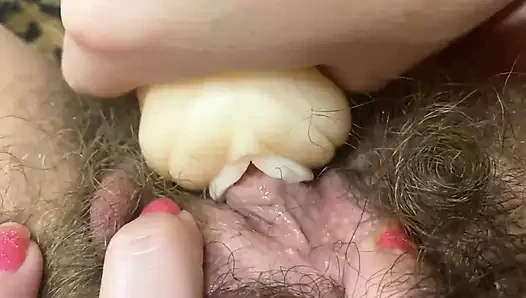 Hardcore-klitoris-orgasmus nahaufnahme