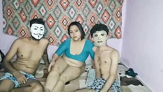 Seema Aunty Threesome with Nikhil Part 2