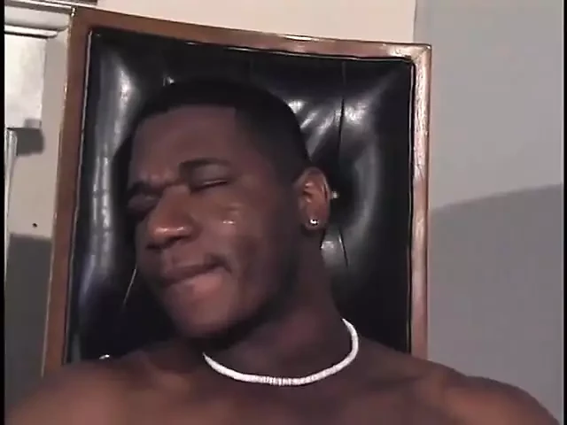 Horny black dude in room gets cock blown by white guy and ass fucks him