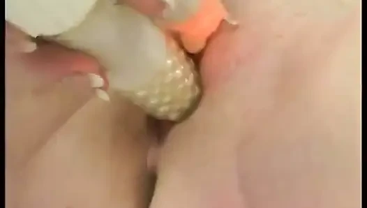 Stockinged blonde masturbating before sucking and riding casting agent's dick