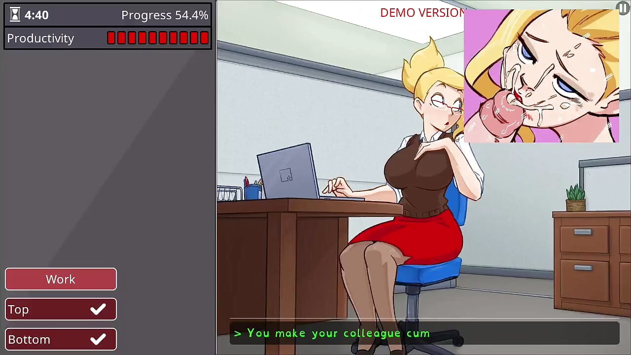 Girl with big boobs and big ass takes monster cock - barely working gameplay