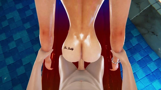 Jenny Summers havuz 3d hentai - ayakta domaltmalı bikini, kaldırma bağlı, sualtı misyoner boşalması