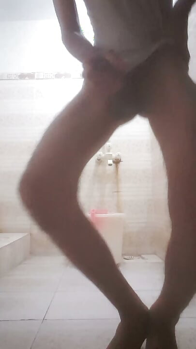 Bathroom  young boy big cock.
