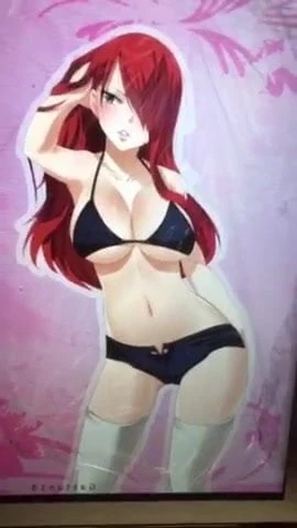 Erza Scarlet #2 Cum tribute