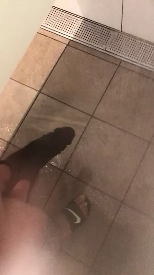 At the gym with cock sleeve 2