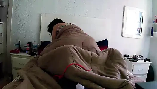 Riva wakes up hot and rides on my cock