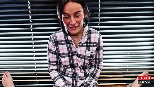 Oops, My Stepsister Lexi Catches Me Playing with Her Panties! She Helps Me and She Fuck me Hard!!!