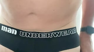 Older man uncut cock