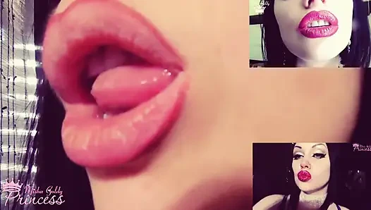 Let's fantasize about my sexy big pink lips