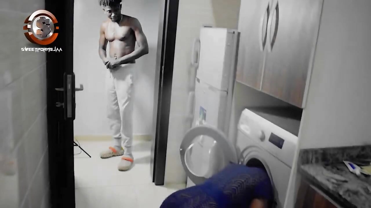 Oga Banging His Maid Hard in the Kitchen While His Wife Was in the Living Room
