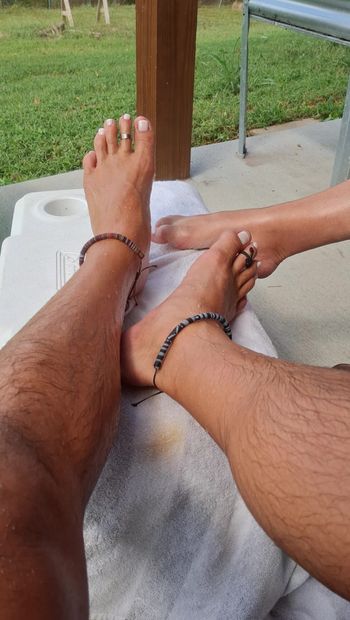 cum worship our feet.