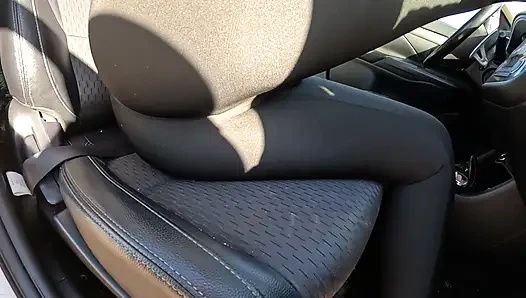 Intense Car Play - Tight Leggings Masturbation, Blowjob & Messy Facial 305