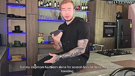 Heiße kolumbianische blonde stiefmutter tatiana Alvarez fickt brian Evansx in der Küche