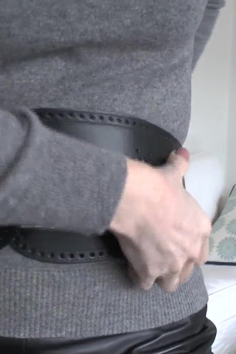 Belt Fitting in the Living Room, Part 3, Lady Victoria Valente