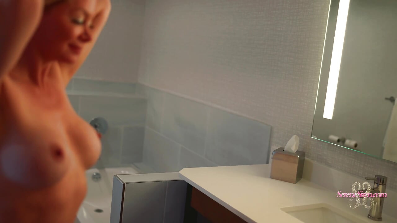 Blue Shower Orgasm