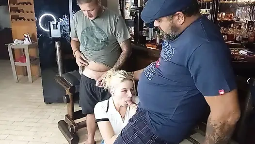 Got Face Fucked by Boyfriend and His Best Friend