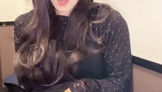 Video of a beautiful woman with curly hair masturbating quietly