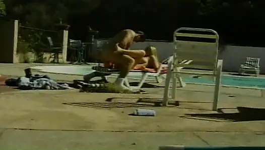 Poolside fuck with stunning blonde pornstar