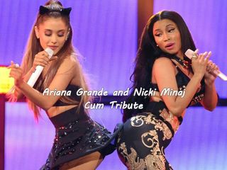 Ariana grande och nicki minaj cum hyllning