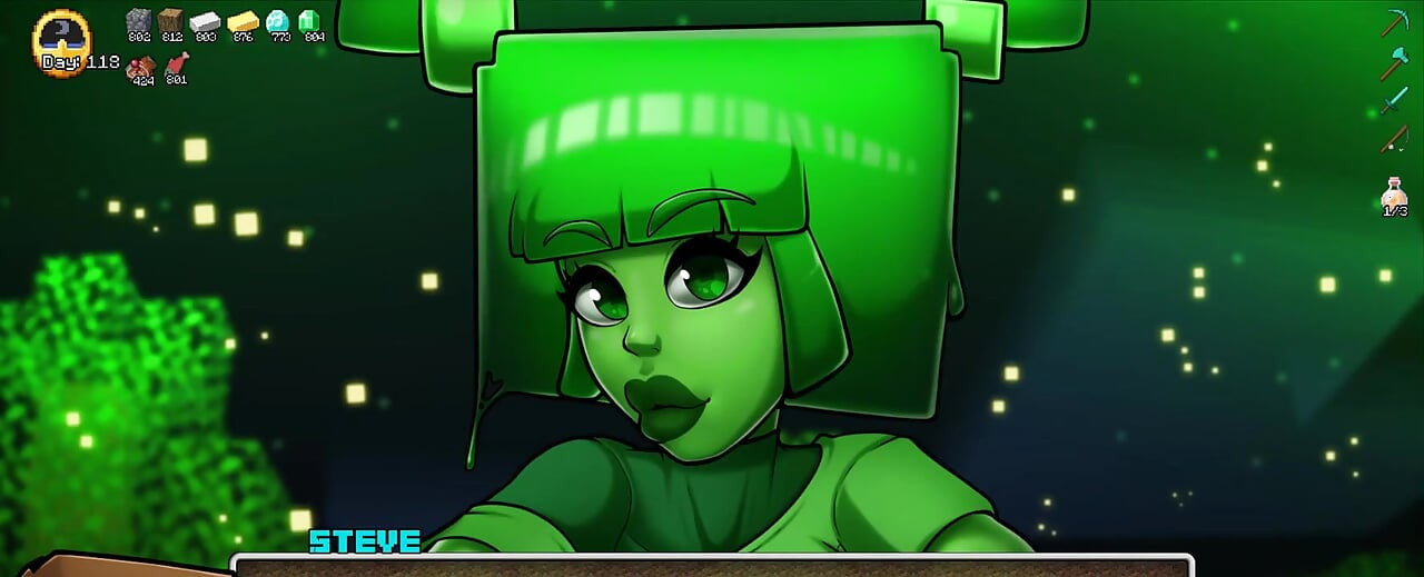 Minecraft หัตถกรรมเงี่ยน - ตอนที่ 65 ตัวละครใหม่! สาวเซ็กซี่! โดย Loveskysanhentai