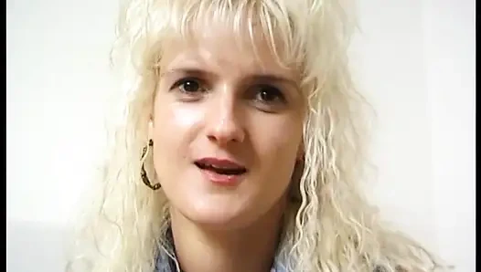 Blonde german MILF in solo act
