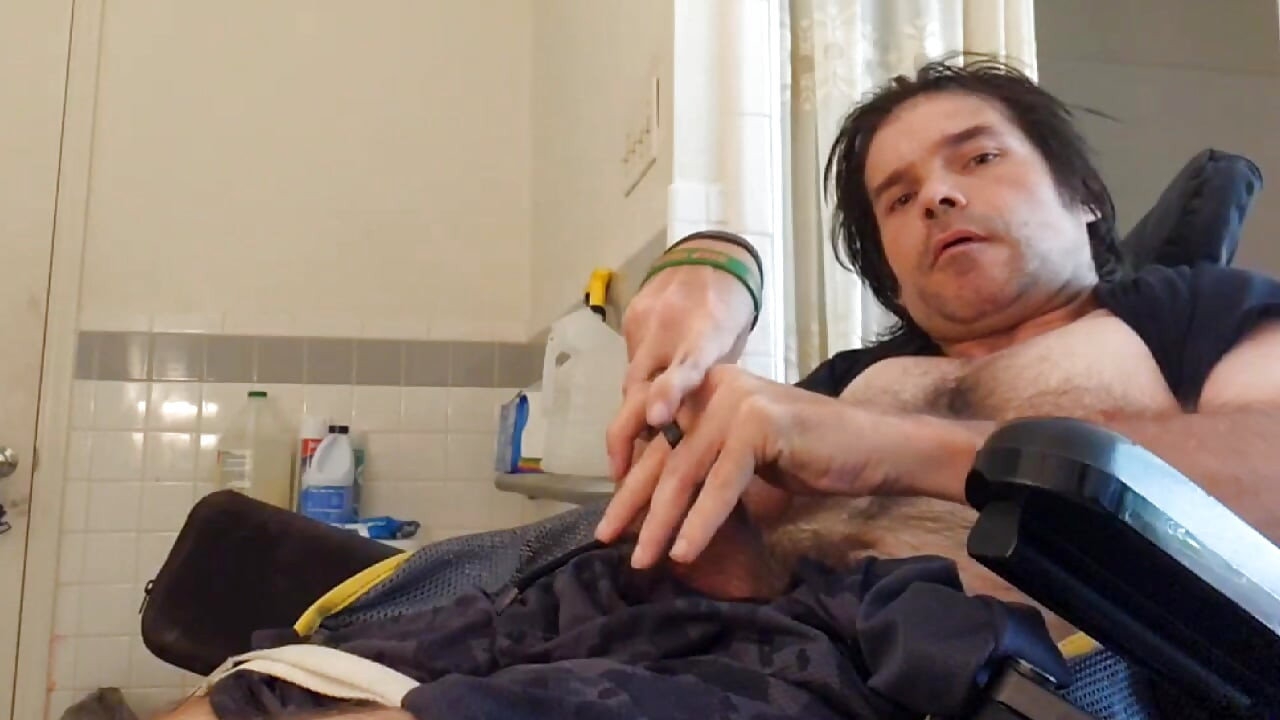 Kevy 69's Sexy Wheelchair Man Give you Two Orgasms to Cum with Him