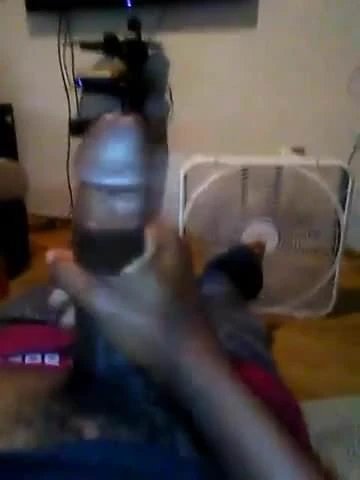 A big black cock and a creamy load