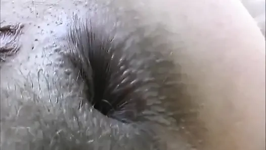 Outdoor big ass fucking anal dildo penetrated