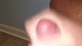 Cock stroking and cum shooting 6
