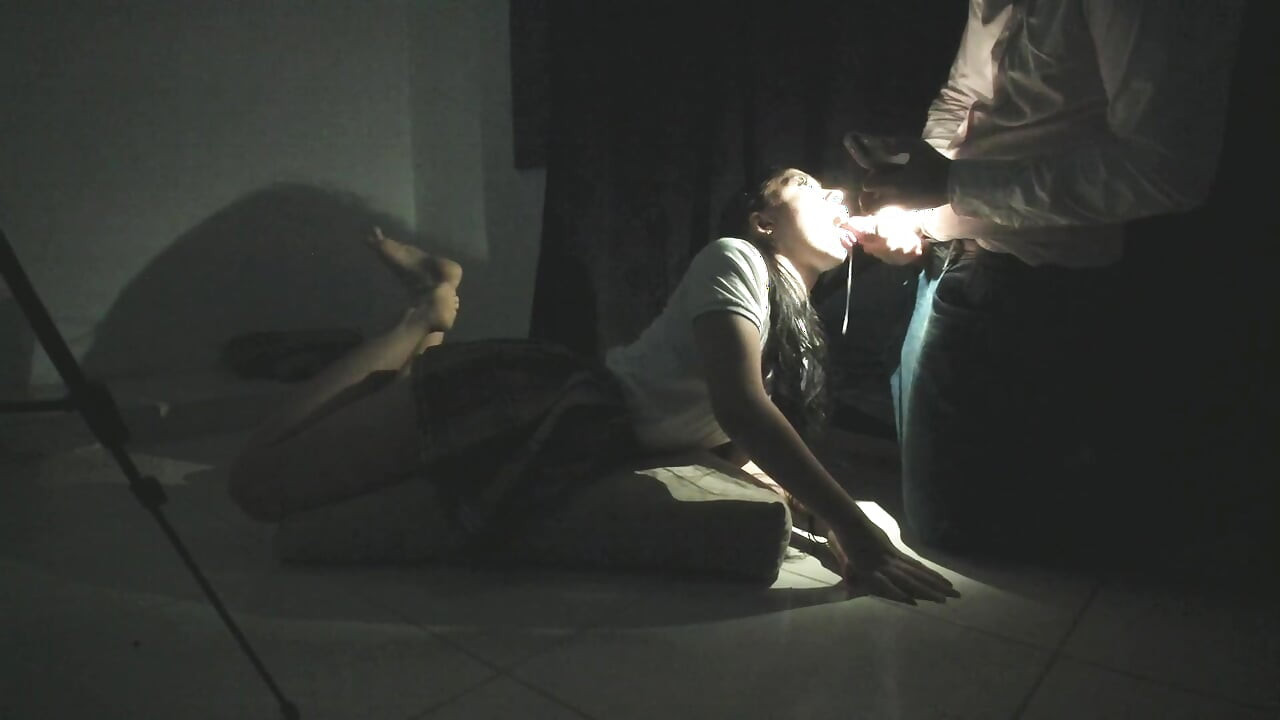Schoolgirl Teen Agrees to Give Me a Blowjob and a Footjob for Cash