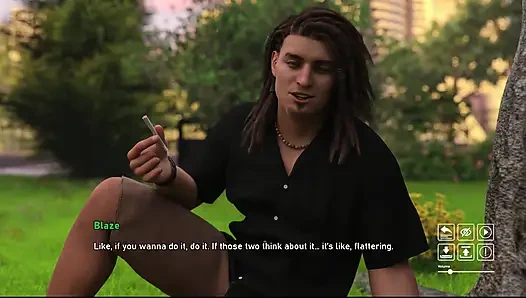 Langkah Debauchery 44 Riley Pergi dan Merokok Dengan Blaze