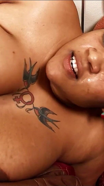 Key moment from "Fat and Chubby Black Ebony Mom get Rough Fucked by Big Black Cock Boy"