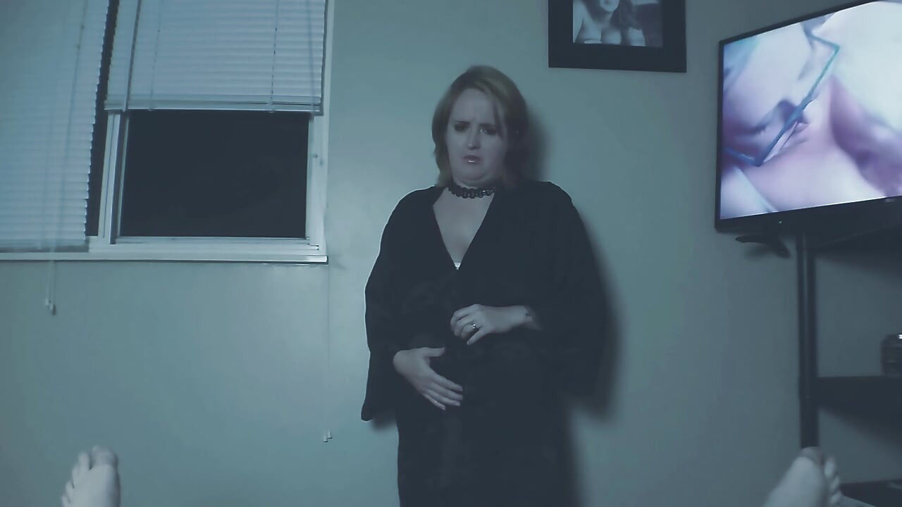 Masturbating Step-mom Gives Step-son Handjob