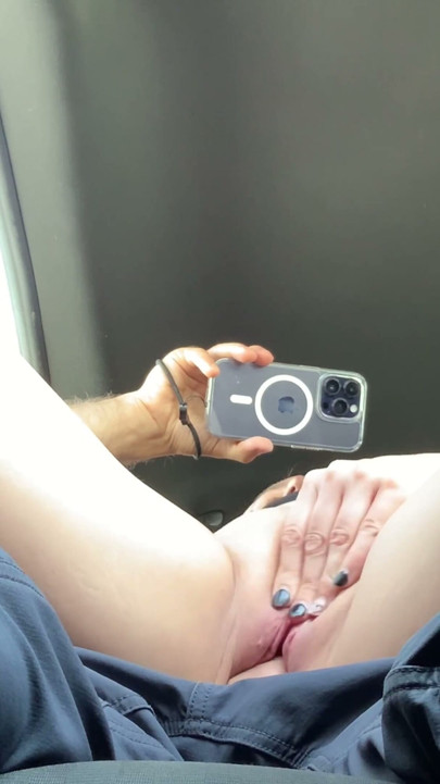 I Suck My Boyfriend's Cock in My Friend's Car and Then He Cum Inside Me