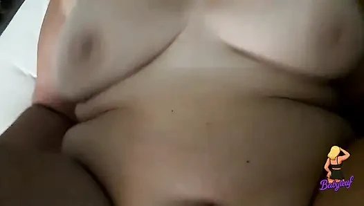 Mature 60 year old sucks and fucks and gets cum on tits