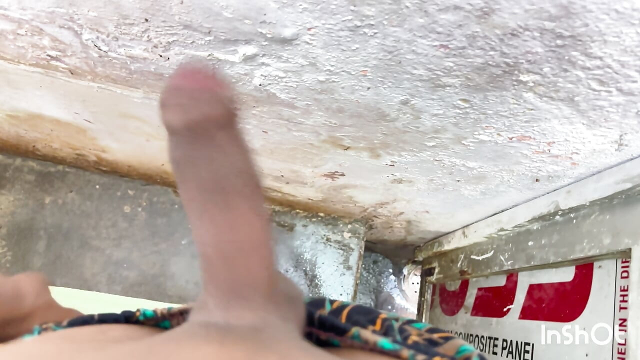 Indian boy masterbation in a bathroom