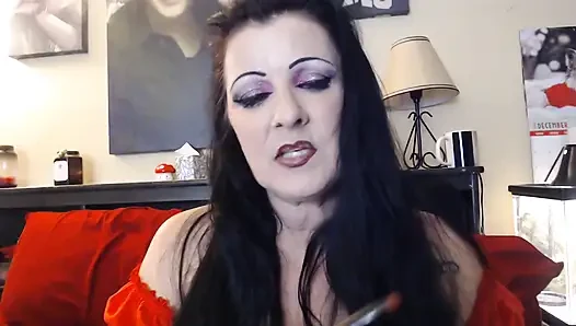 Lippenstift anwendung, lange entenlippen