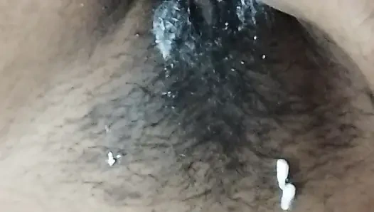 Busty bitch playing with herself and fucking herself with a cucumber