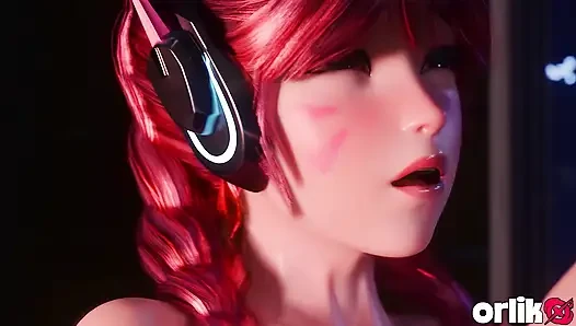 Horny D.va Fucks in the Washroom - Overwatch 3D Animation