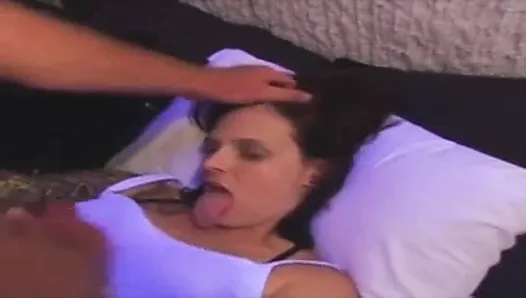 Megan has  one of the best long tongue facial ever.