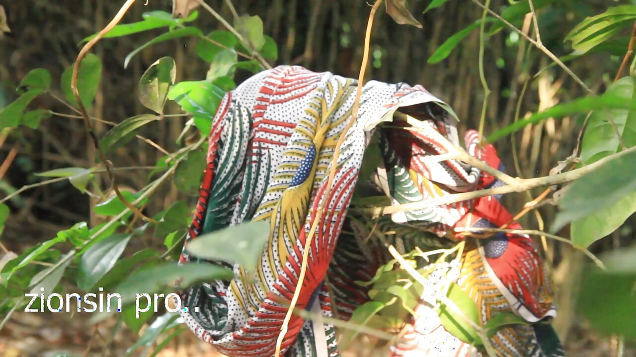 Very Black Man From Uganda Fuck Teen Big Boobs Girl Friend in Their Farmland