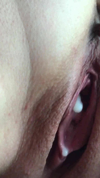 Memorable moment from "My wife's tight ass in lace panties Turned Me On. Pussy Gets an Orgasm and a Creampie. Close-up."