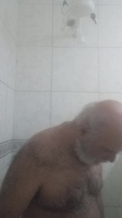 Spectacular moment from "HAIRY BRUTE TAKING A SHOWER"