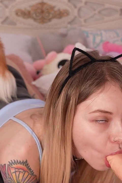 Naughty Kitten Wants to Give You a Blowjob