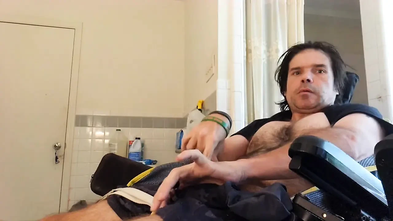 Kevy 69's Sexy Wheelchair Man Give you Two Orgasms to Cum with Him