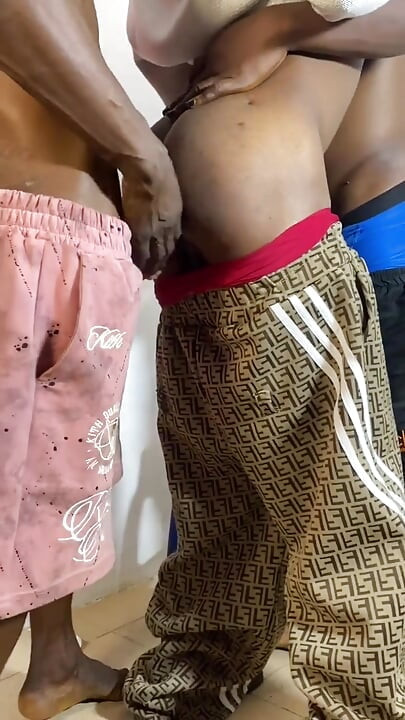 2 Giant Dicks in One Hole