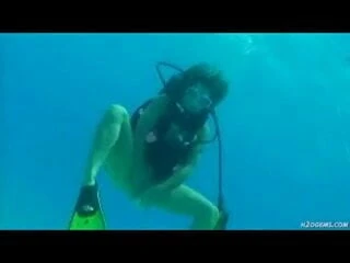 Amber Lynn Bach Open Sea Scuba Masturbation